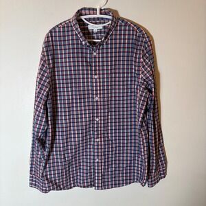 Banana Republic Slim Untucked Organic Soft-Wash Button Down Shirt Size Large‎